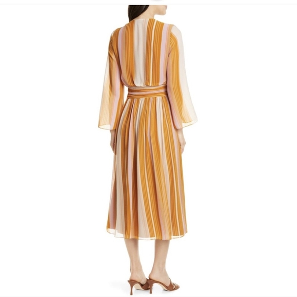 Joie "Andraya" silk maxi dress Sz 4 - Picture 2 of 13